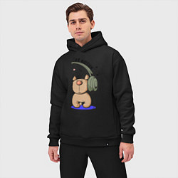 Мужской костюм оверсайз ЕЁ КОТИК ПАРНЫЕ, цвет: черный — фото 2