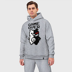 Мужской костюм оверсайз MONOKUMA GAME OVER, цвет: меланж — фото 2