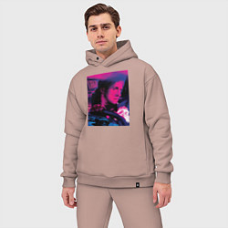 Мужской костюм оверсайз Фильм драйв, цвет: пыльно-розовый — фото 2