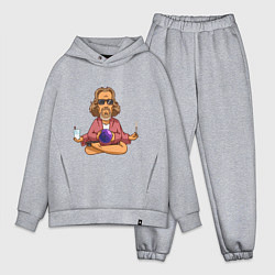 Мужской костюм оверсайз Медитация, цвет: меланж