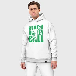 Мужской костюм оверсайз Beach Volleyball, цвет: белый — фото 2