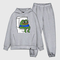 Мужской костюм оверсайз Лягушонок пепе, цвет: меланж