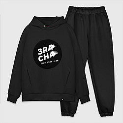 Мужской костюм оверсайз 3RACHA, цвет: черный