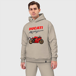 Мужской костюм оверсайз DUCATI ДУКАТИ MOTOSPORT, цвет: миндальный — фото 2