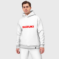 Мужской костюм оверсайз SUZUKI СУЗУКИ МОТОСПОРТ, цвет: белый — фото 2