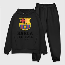 Мужской костюм оверсайз Barcelona Football Club, цвет: черный