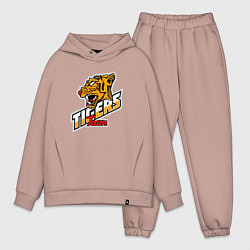 Мужской костюм оверсайз Team Tigers, цвет: пыльно-розовый