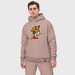 Мужской костюм оверсайз Team Tigers, цвет: пыльно-розовый — фото 2