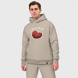 Мужской костюм оверсайз CREAM - Wu-Tang, цвет: миндальный — фото 2