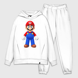 Мужской костюм оверсайз Mario, цвет: белый