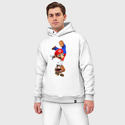 Мужской костюм оверсайз Goomba Hit, цвет: белый — фото 2