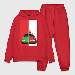 Мужской костюм оверсайз Concept car, цвет: красный