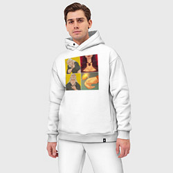 Мужской костюм оверсайз Ведьмаку Заплатите Чеканной Монетой, цвет: белый — фото 2