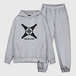 Мужской костюм оверсайз Black Dread lives