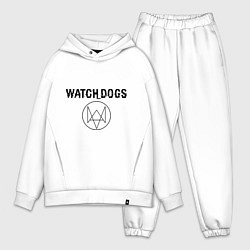Мужской костюм оверсайз Watch Dogs, цвет: белый