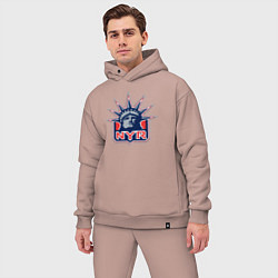 Мужской костюм оверсайз Нью Йорк Рейнджерс New York Rangers, цвет: пыльно-розовый — фото 2