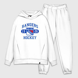 Мужской костюм оверсайз Нью Йорк Рейнджерс, New York Rangers, цвет: белый