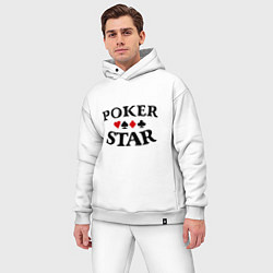 Мужской костюм оверсайз Poker Star, цвет: белый — фото 2