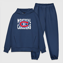 Мужской костюм оверсайз Монреаль Канадиенс, Montreal Canadiens, цвет: тёмно-синий