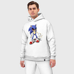 Мужской костюм оверсайз Sonic Exe Video game Hype, цвет: белый — фото 2