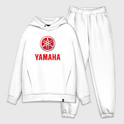 Мужской костюм оверсайз Yamaha Логотип Ямаха, цвет: белый