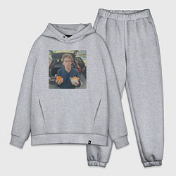 Мужской костюм оверсайз Уиллем дефо и апельсины, цвет: меланж