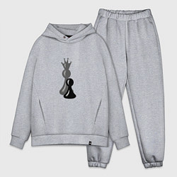 Мужской костюм оверсайз За каждой пешкой тень Королевы