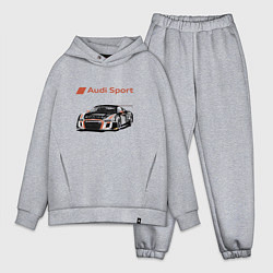 Мужской костюм оверсайз Audi Motorsport Racing team, цвет: меланж