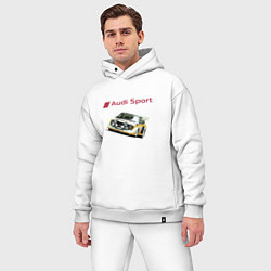 Мужской костюм оверсайз Audi Racing team Power, цвет: белый — фото 2