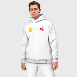 Мужской костюм оверсайз Pac-man 8bit, цвет: белый — фото 2