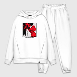 Мужской костюм оверсайз Шинья против Сёго, цвет: белый