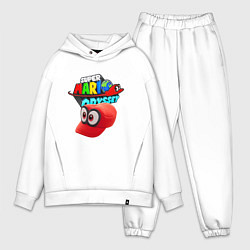 Мужской костюм оверсайз Super Mario Odyssey Nintendo Бейсболка, цвет: белый