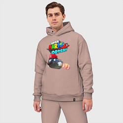 Мужской костюм оверсайз Super Mario Odyssey Bullet Bill Nintendo, цвет: пыльно-розовый — фото 2