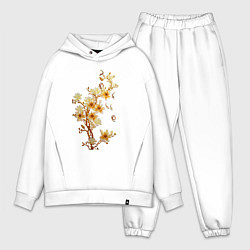 Мужской костюм оверсайз Цветущая ветка Весна