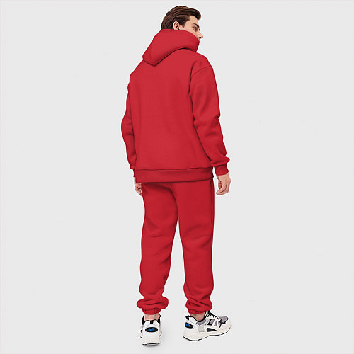 Мужской костюм оверсайз RHCP with u / Красный – фото 4