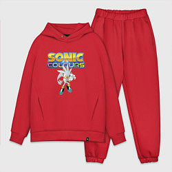 Мужской костюм оверсайз Silver Hedgehog Sonic Video Game, цвет: красный