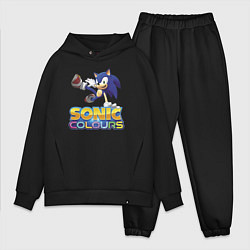 Мужской костюм оверсайз Sonic Colours Hedgehog Video game, цвет: черный