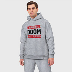Мужской костюм оверсайз Doom Ultimate, цвет: меланж — фото 2