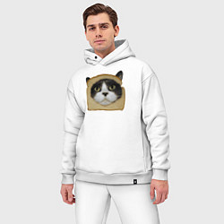 Мужской костюм оверсайз Котохлебинг, цвет: белый — фото 2