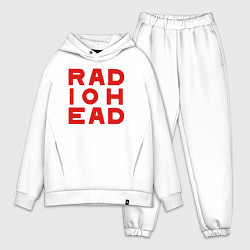 Мужской костюм оверсайз Radiohead большое красное лого
