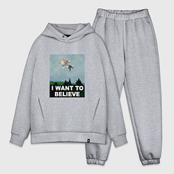 Мужской костюм оверсайз Neco Arc want to believe