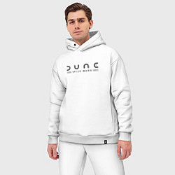 Мужской костюм оверсайз Dune: Spice Wars black logo, цвет: белый — фото 2