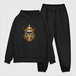 Мужской костюм оверсайз King - Skull, цвет: черный
