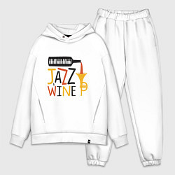 Мужской костюм оверсайз Jazz & Wine, цвет: белый