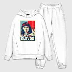 Мужской костюм оверсайз Stranger Things Eleven, цвет: белый