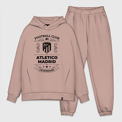Мужской костюм оверсайз Atletico Madrid: Football Club Number 1 Legendary, цвет: пыльно-розовый