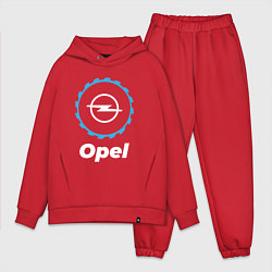 Мужской костюм оверсайз Opel в стиле Top Gear, цвет: красный