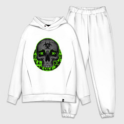 Мужской костюм оверсайз SKULL TOXIC, цвет: белый