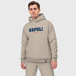 Мужской костюм оверсайз Napoli FC Classic, цвет: миндальный — фото 2