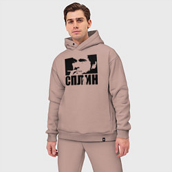 Мужской костюм оверсайз Сплин rock, цвет: пыльно-розовый — фото 2